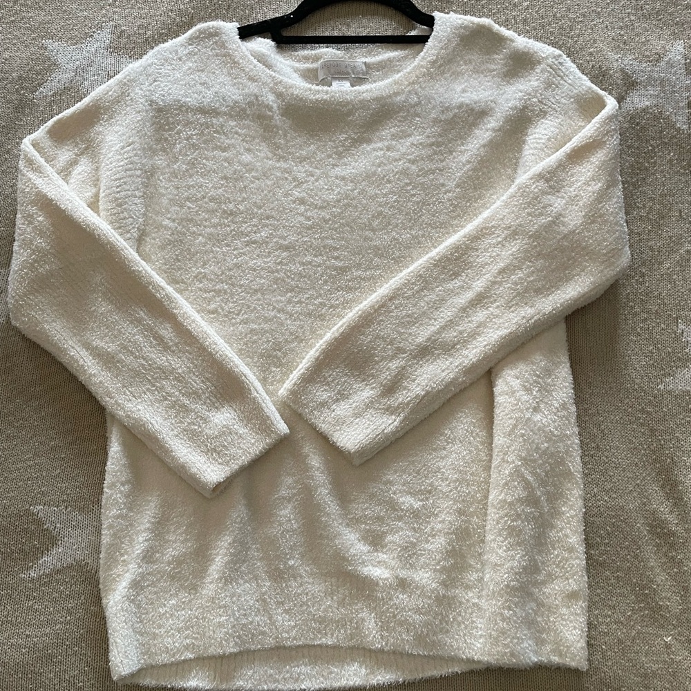 Barefoot Dreams Cream Crew Neck Sweater